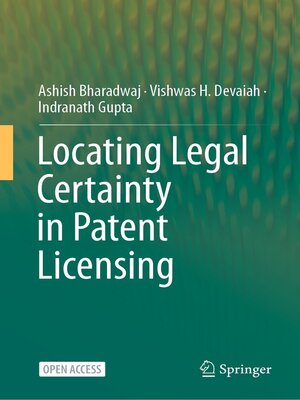 cover image of Locating Legal Certainty in Patent Licensing